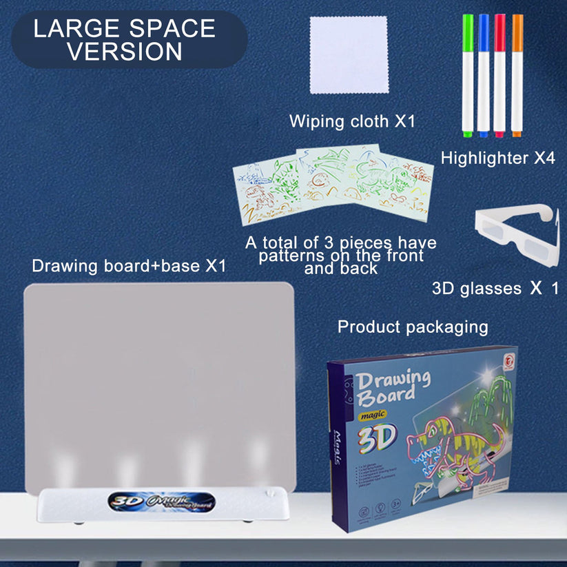 3D Kids Writing Board | لوح كتابة ورسم ثلاثي الأبعاد للأطفال