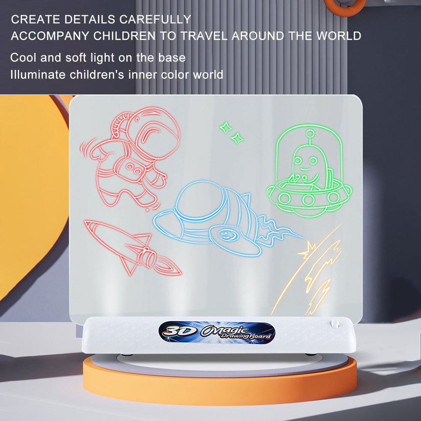 3D Kids Writing Board | لوح كتابة ورسم ثلاثي الأبعاد للأطفال