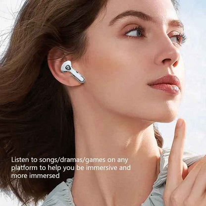 T8 Crystal Wireless Earphones - Transparent (Air 39) | سماعات T8 كريستال لاسلكية – شفافة (Air 39)