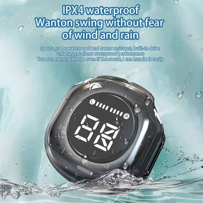 T8 Crystal Wireless Earphones - Transparent (Air 39) | سماعات T8 كريستال لاسلكية – شفافة (Air 39)