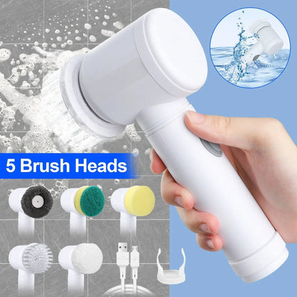 Cleaning Magic Electric Brush (5-in-1) | فرشاة كهربائية سحرية للتنظيف 5‑في‑1