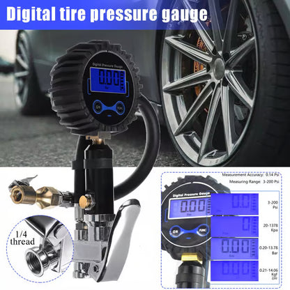 Digital Tire Inflator with Pressure Gauge | أكيد! الاسم الواحد المناسب باللهجة الإماراتية