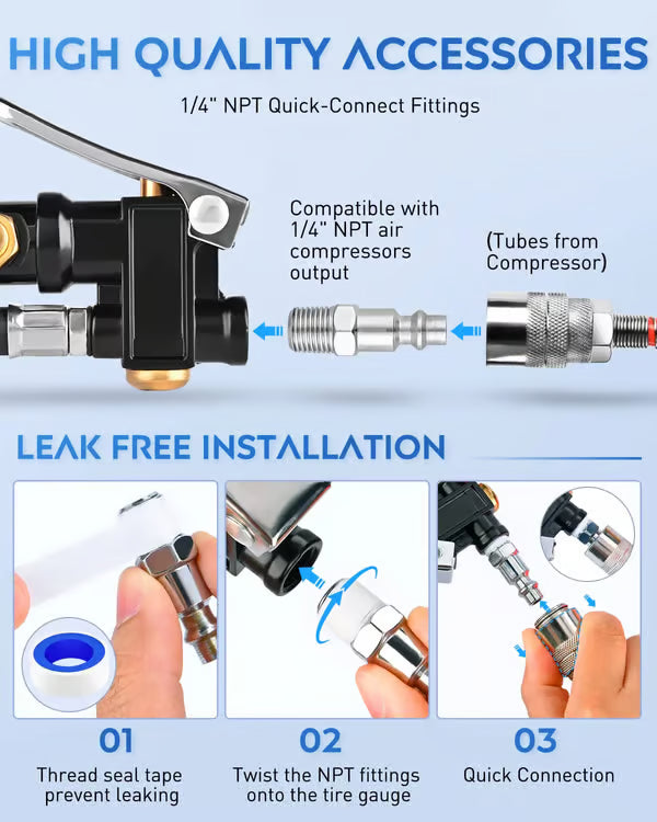 Digital Tire Inflator with Pressure Gauge | أكيد! الاسم الواحد المناسب باللهجة الإماراتية