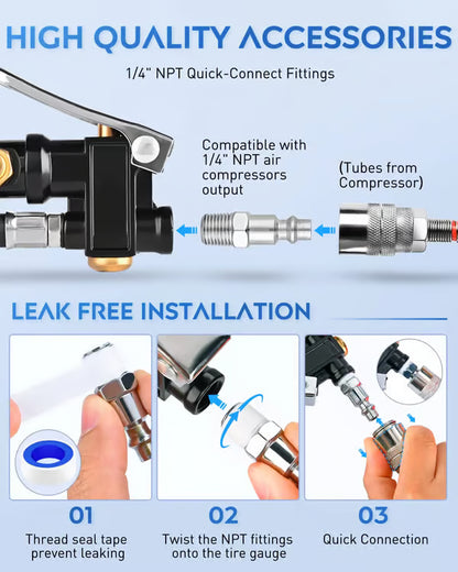 Digital Tire Inflator with Pressure Gauge | أكيد! الاسم الواحد المناسب باللهجة الإماراتية